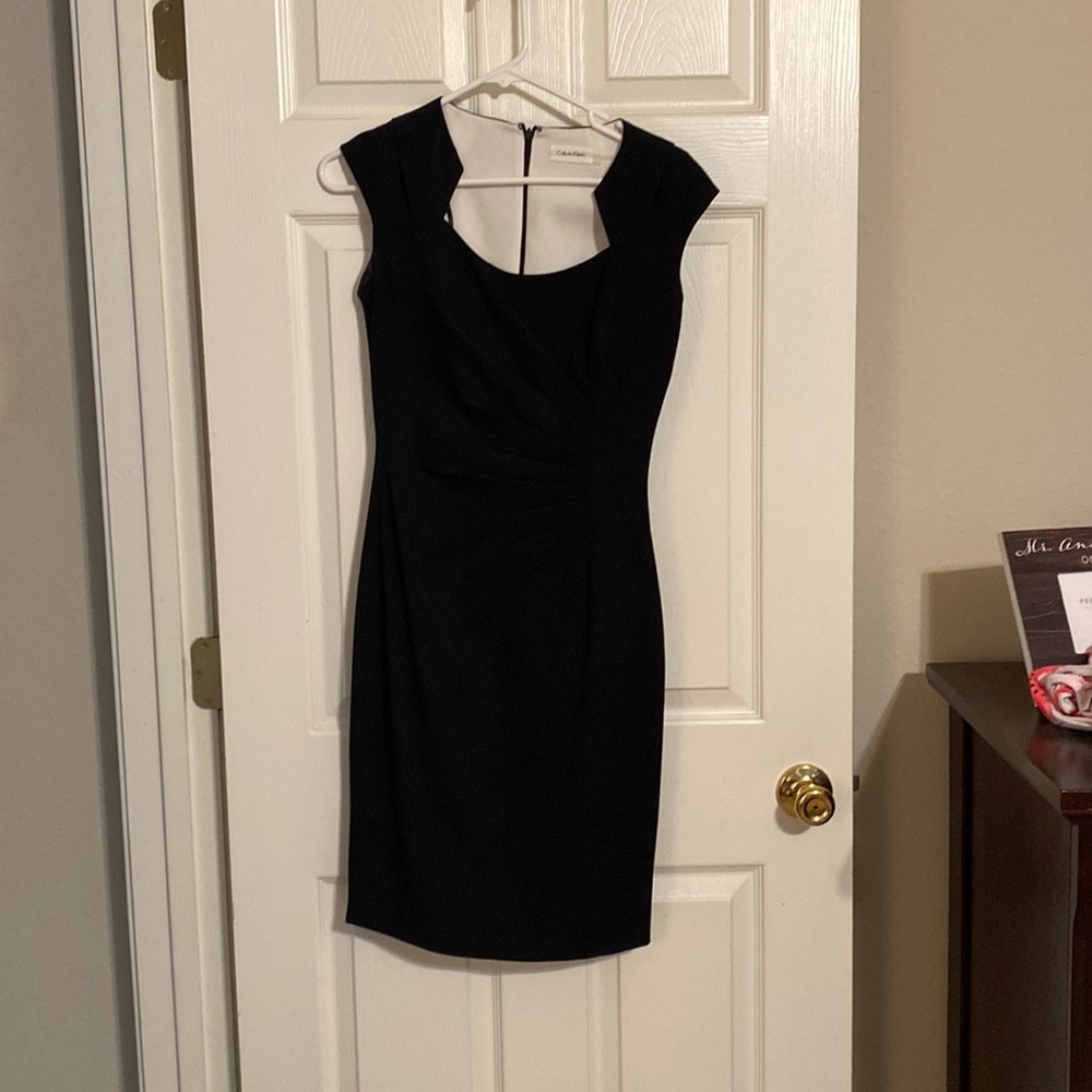 Black fitted Calvin Klein dress